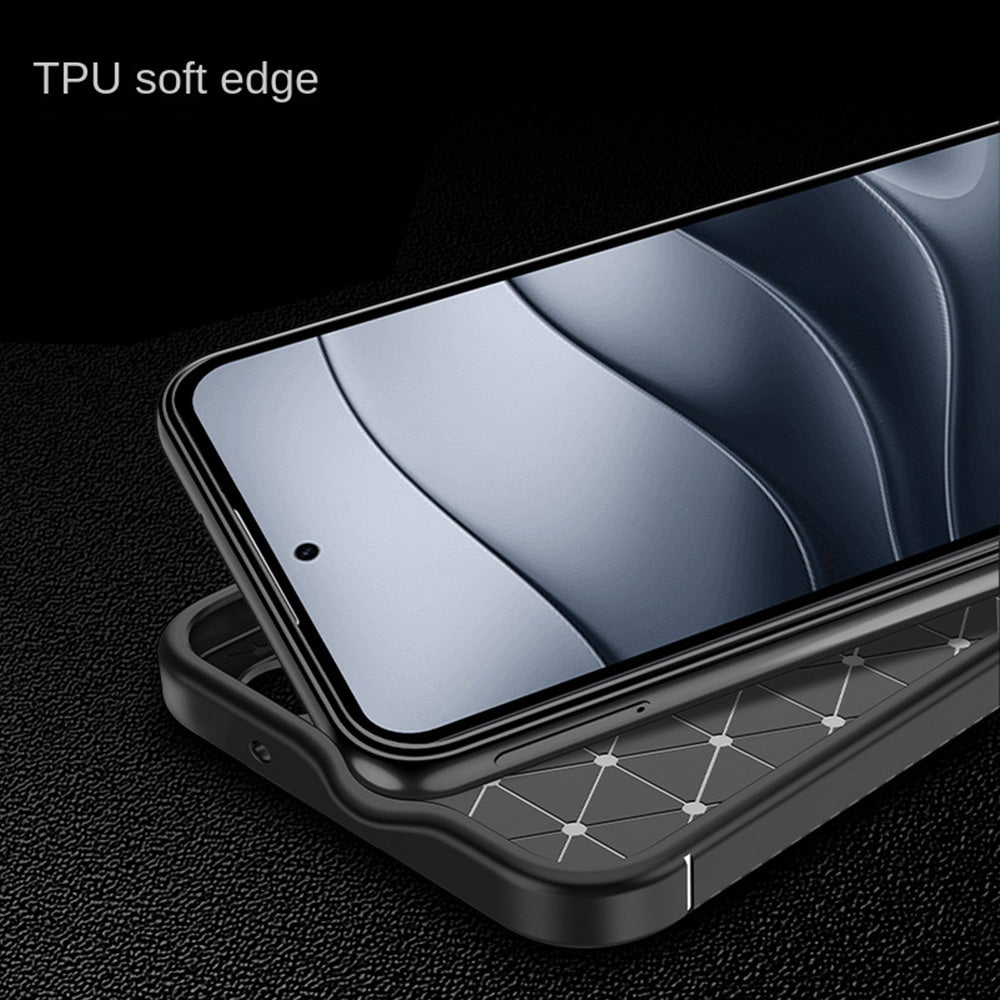 Pouzdro pro Xiaomi Redmi Note 14 4G (Regionální), Techsuit, CarbonFiber, Černé