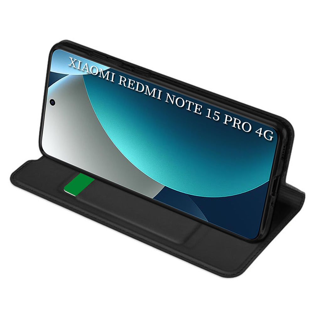 Pouzdro pro Xiaomi Redmi Note 15 Pro 4G, Techsuit, Magskin Book, Černá