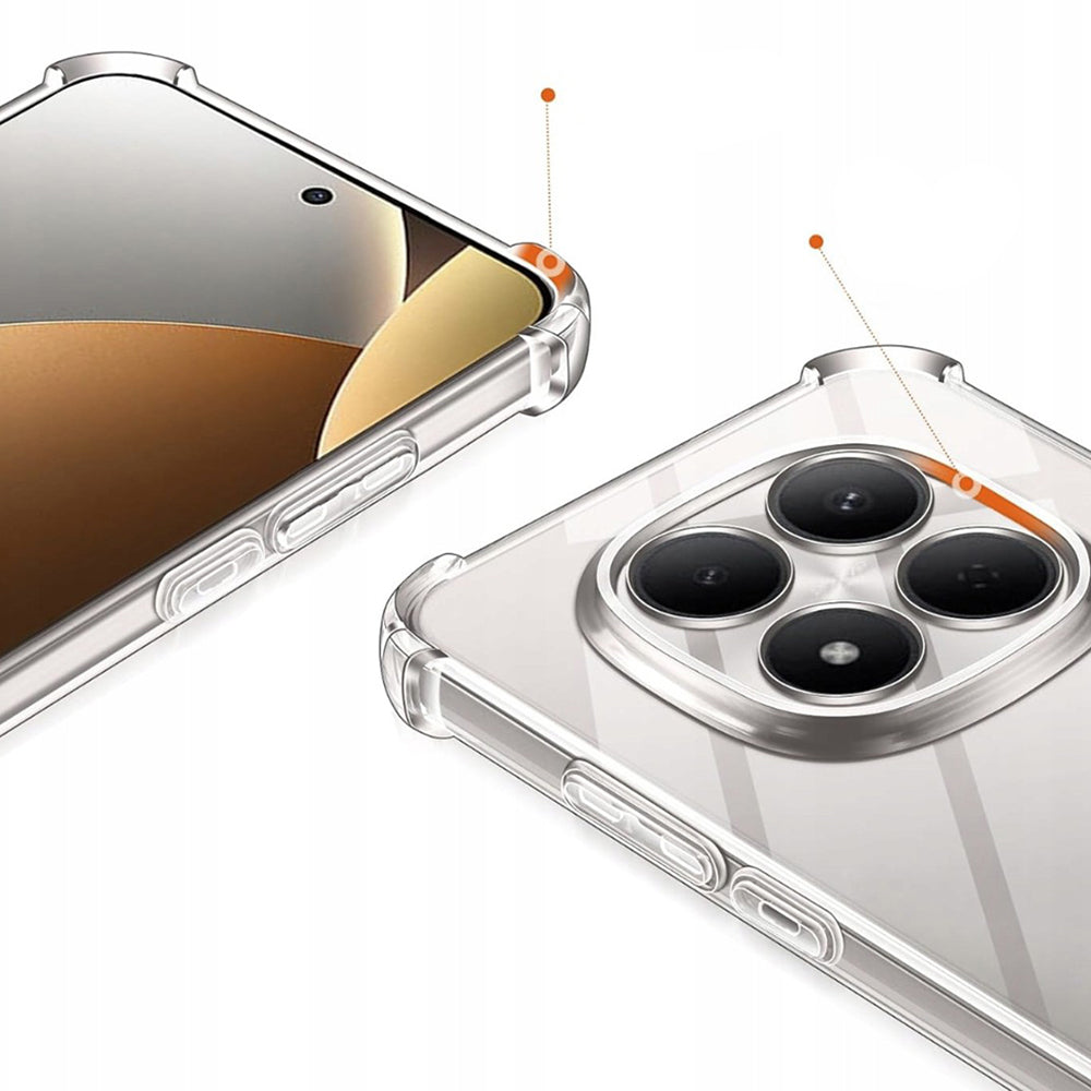 Pouzdro pro Xiaomi Redmi Note 15 Pro 5G, Techsuit, Shockproof Clear, Transparentní