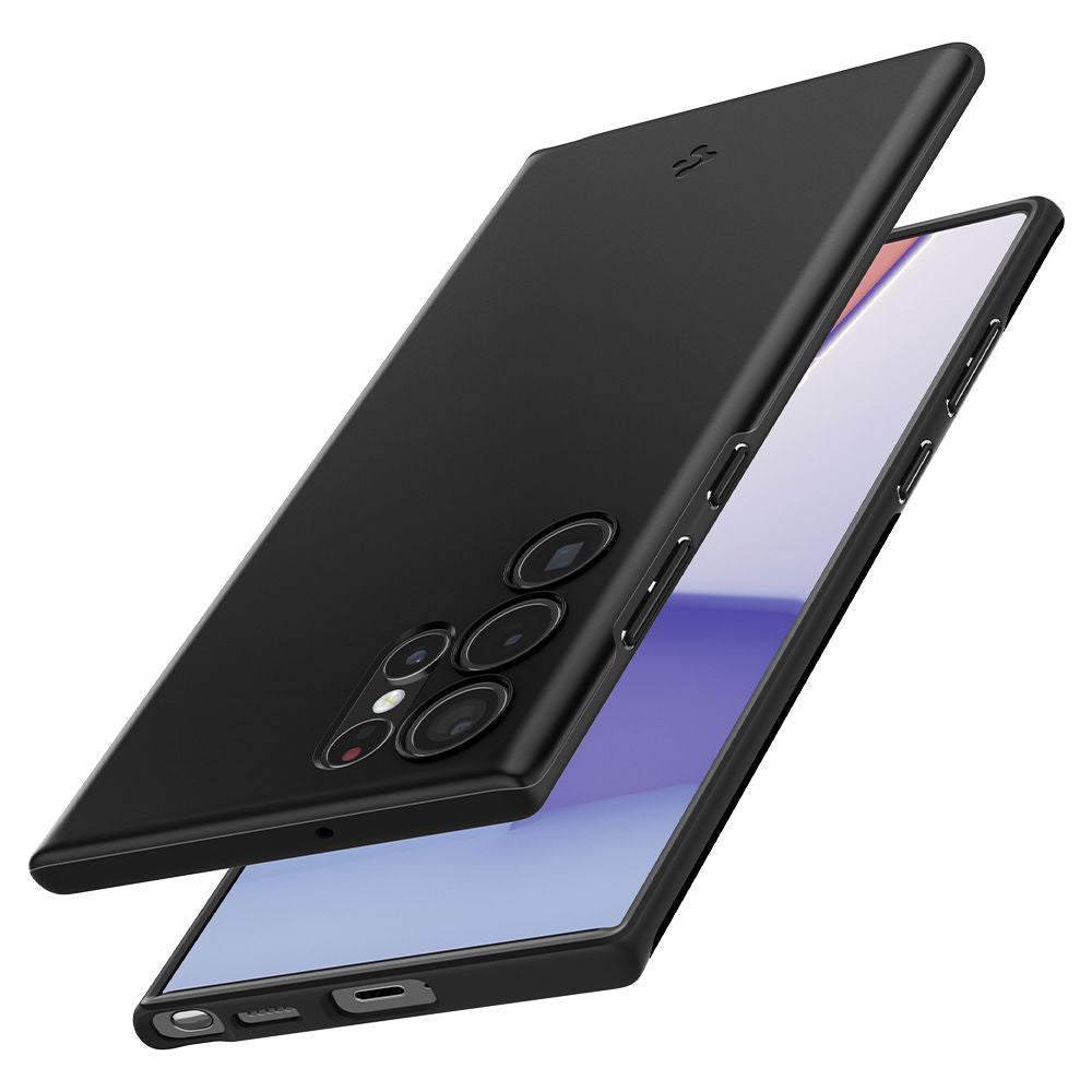 Pouzdro pro Samsung Galaxy S22 Ultra 5G S908, Spigen, Thin Fit, černé ACS03911