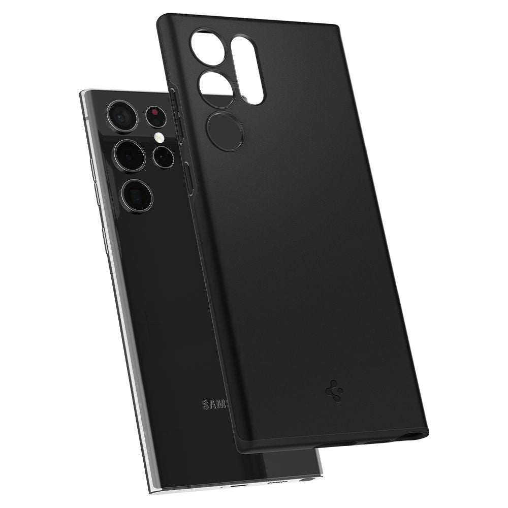 Pouzdro pro Samsung Galaxy S22 Ultra 5G S908, Spigen, Thin Fit, černé ACS03911