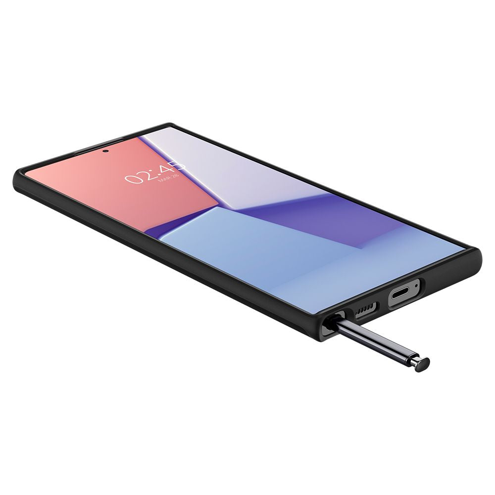 Pouzdro pro Samsung Galaxy S22 Ultra 5G S908, Spigen, Thin Fit, černé ACS03911