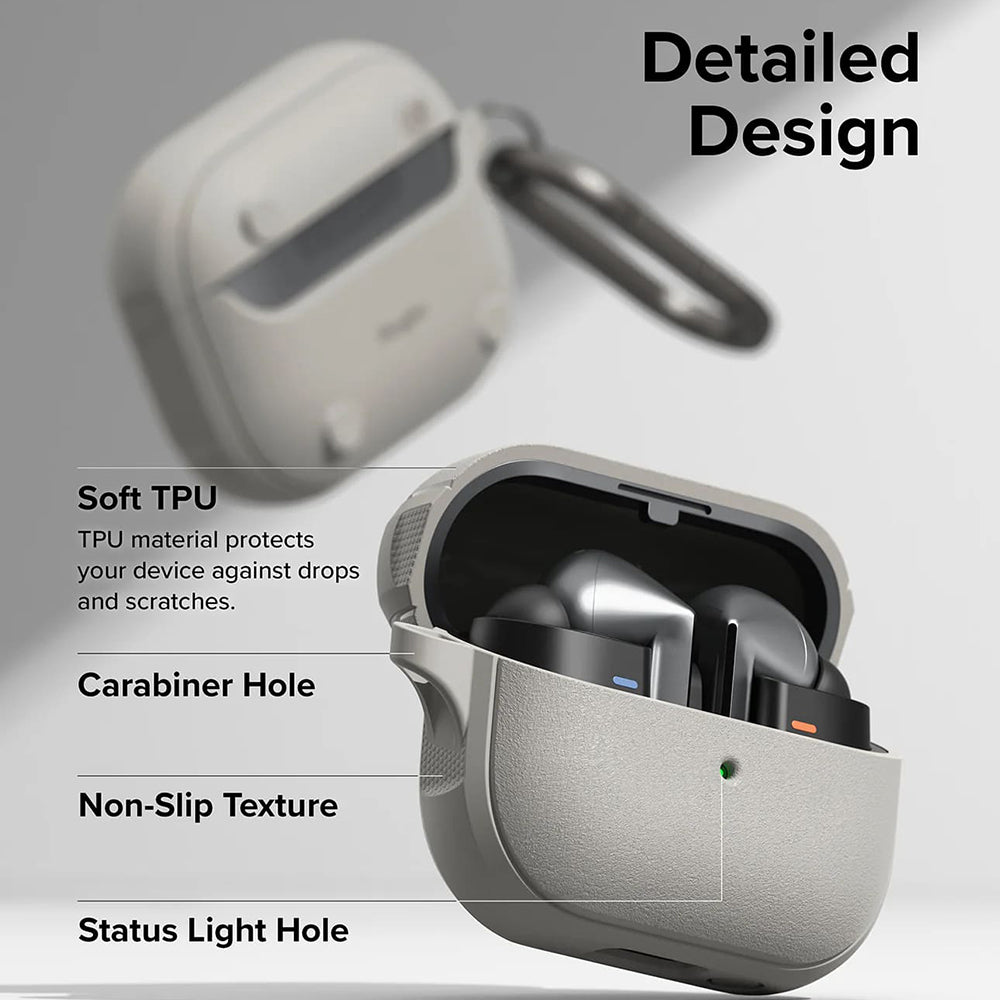 Pouzdro Ringke Onyx Magnetic pro Samsung Galaxy Buds3 FE / Buds3 Pro / Buds3, Šedé