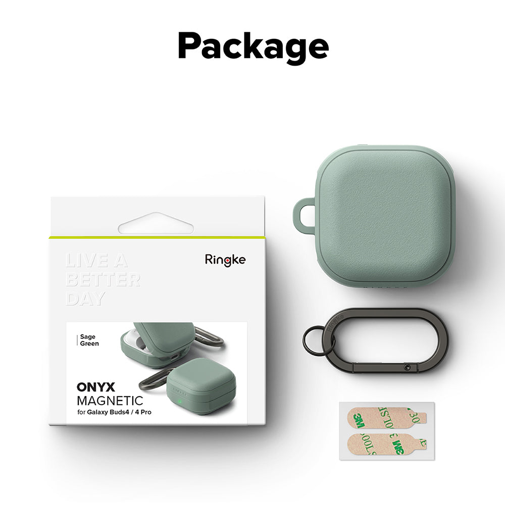 Pouzdro Ringke Onyx Magnetic pro Samsung Galaxy Buds4 / Buds4 Pro, zelené