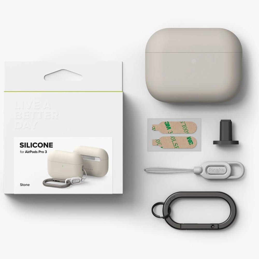 Pouzdro Ringke pro Apple AirPods Pro 3, Krémové