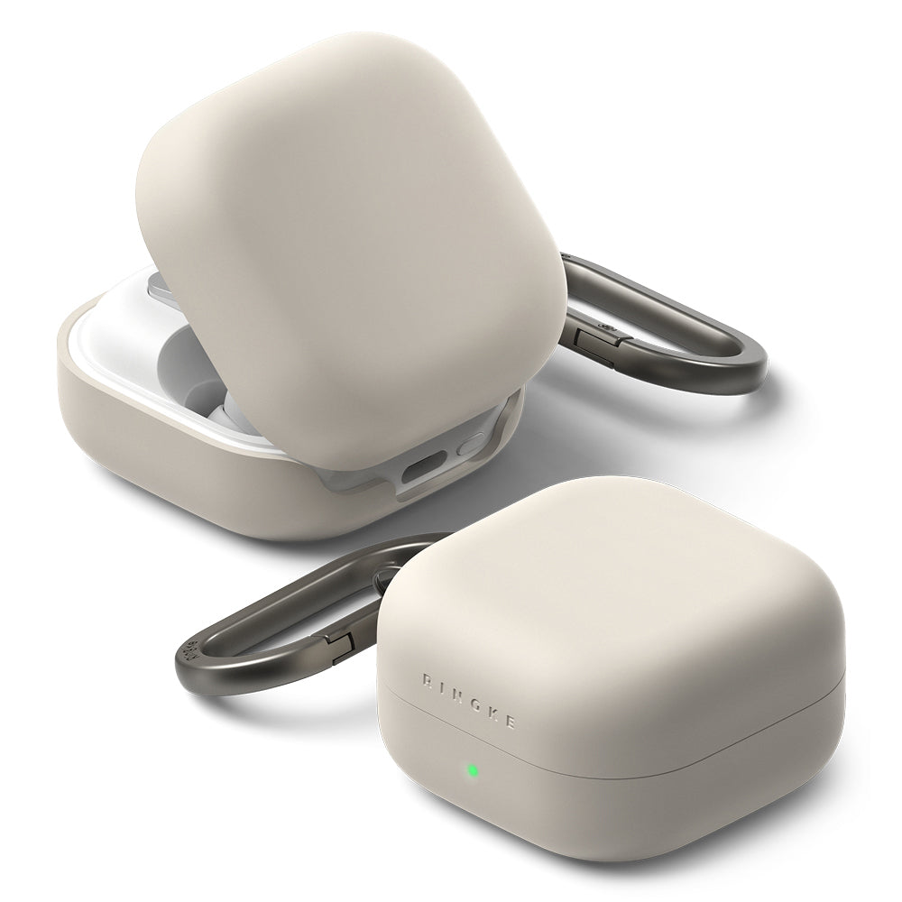 Pouzdro Ringke pro Samsung Galaxy Buds4 / Buds4 Pro, Krémové