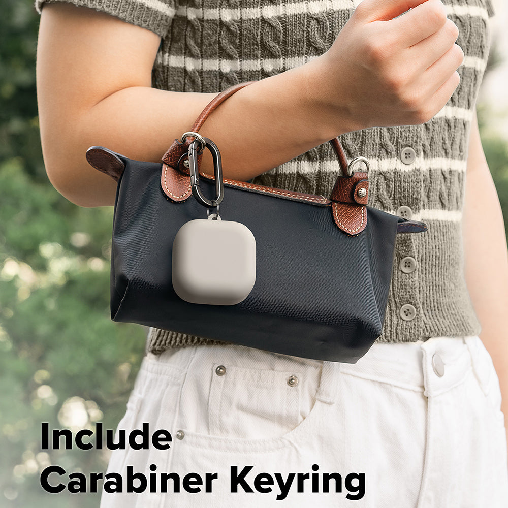 Pouzdro Ringke pro Samsung Galaxy Buds4 / Buds4 Pro, Krémové