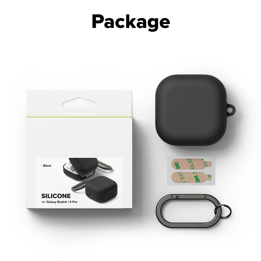Pouzdro Ringke pro Samsung Galaxy Buds4 / Buds4 Pro, Černé