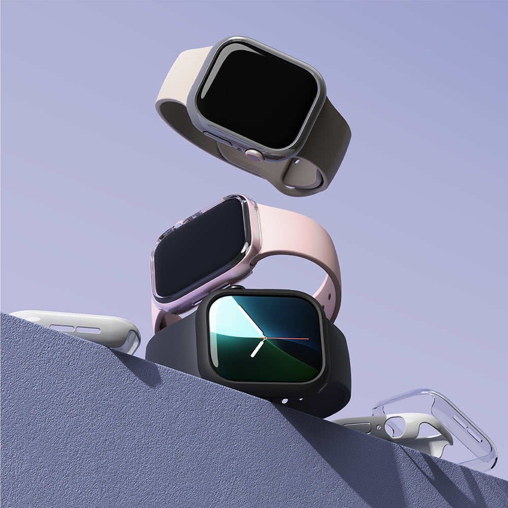 Pouzdro Ringke Slim pro Apple Watch Series 10 / 11 46mm, Sada 2 kusy, Matná černá / Průhledná