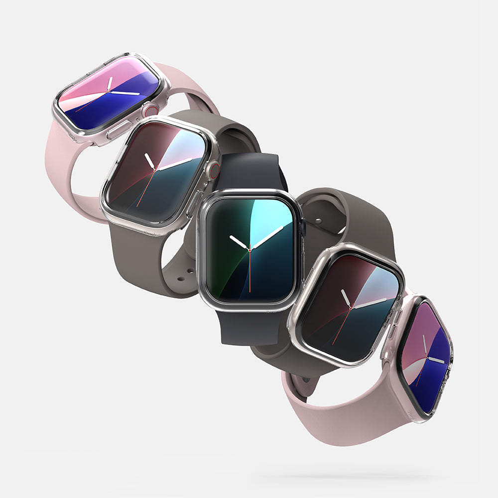 Pouzdro Ringke Slim pro Apple Watch Series 10 / 11 46mm, Sada 2 kusy, Matná černá / Průhledná
