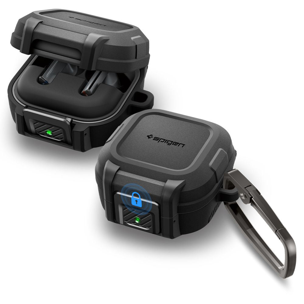 Pouzdro Spigen Lock Fit pro Samsung Galaxy Buds4 / Buds4 Pro, Matně černé ACS11202