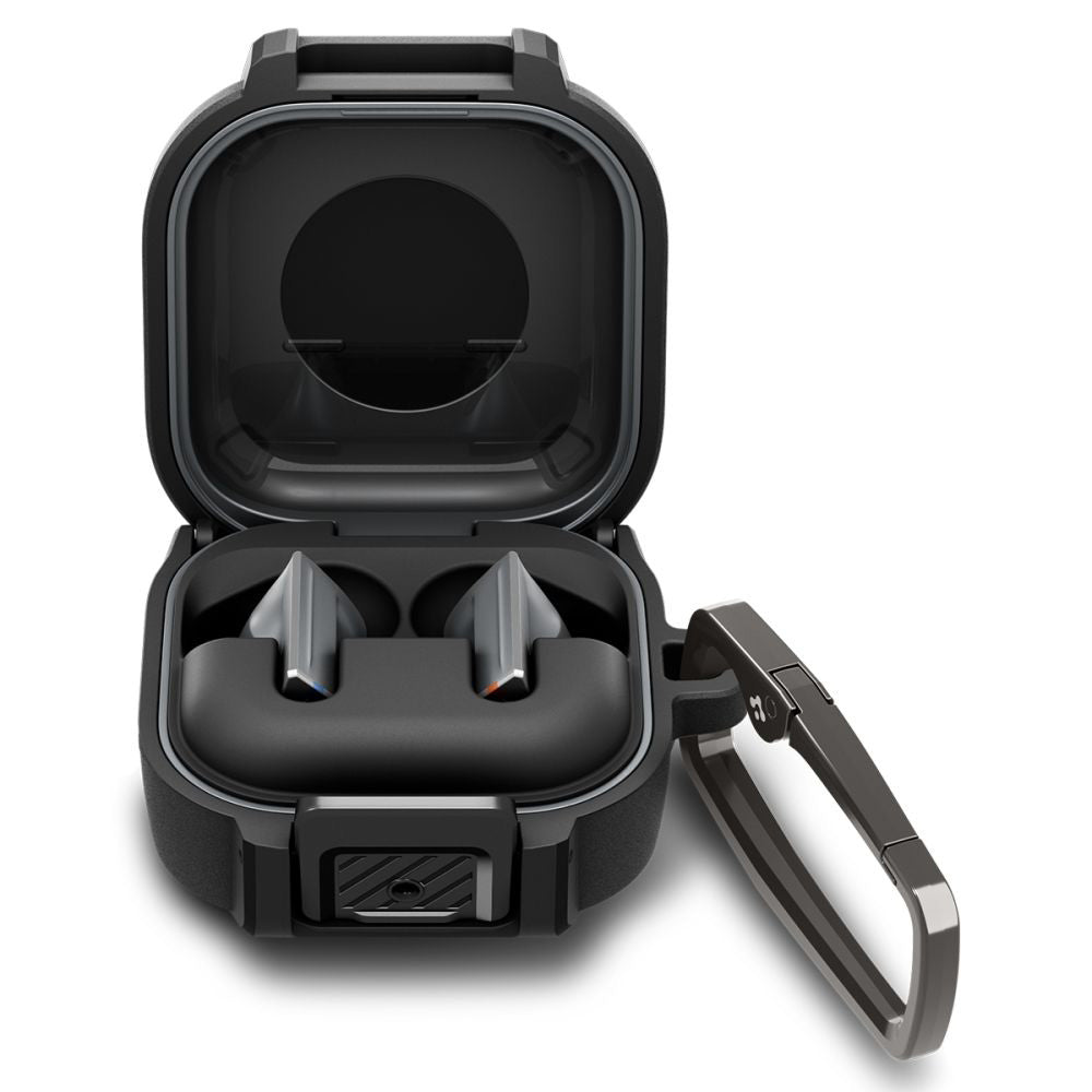 Pouzdro Spigen Lock Fit pro Samsung Galaxy Buds4 / Buds4 Pro, Matně černé ACS11202