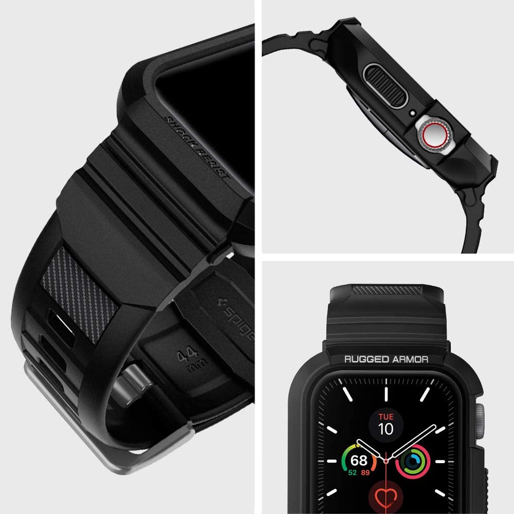 Pouzdro Spigen Rugged Armor Pro pro Apple Watch 44mm Series, černé 062CS25324