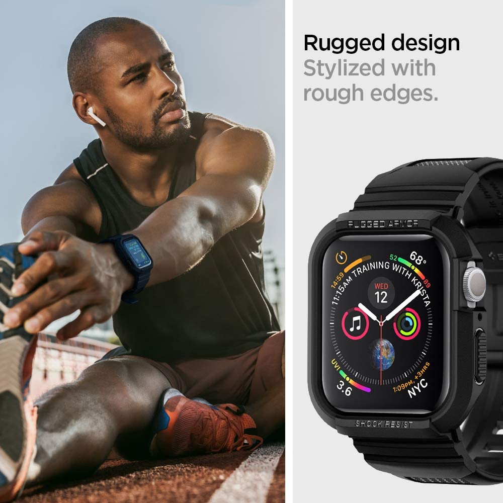 Pouzdro Spigen Rugged Armor Pro pro Apple Watch 44mm Series, černé 062CS25324