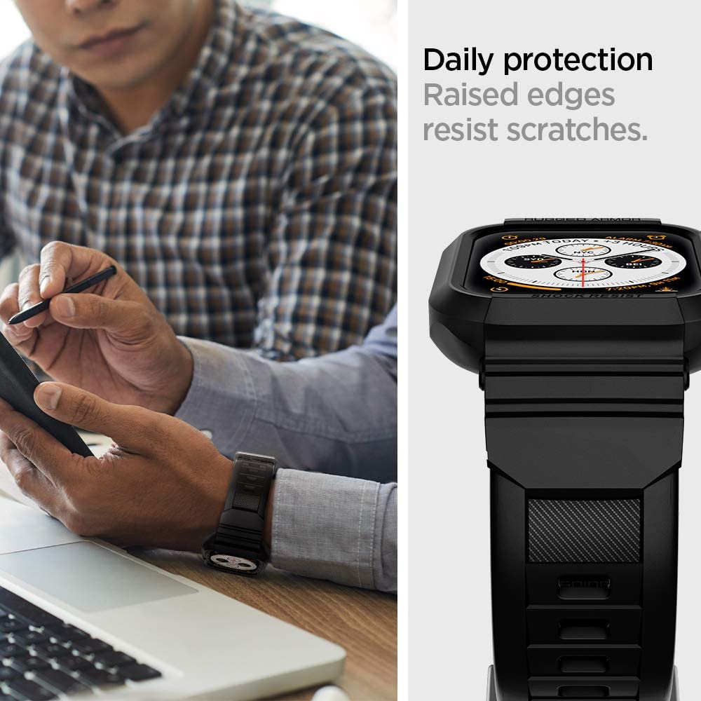 Pouzdro Spigen Rugged Armor Pro pro Apple Watch 44mm Series, černé 062CS25324