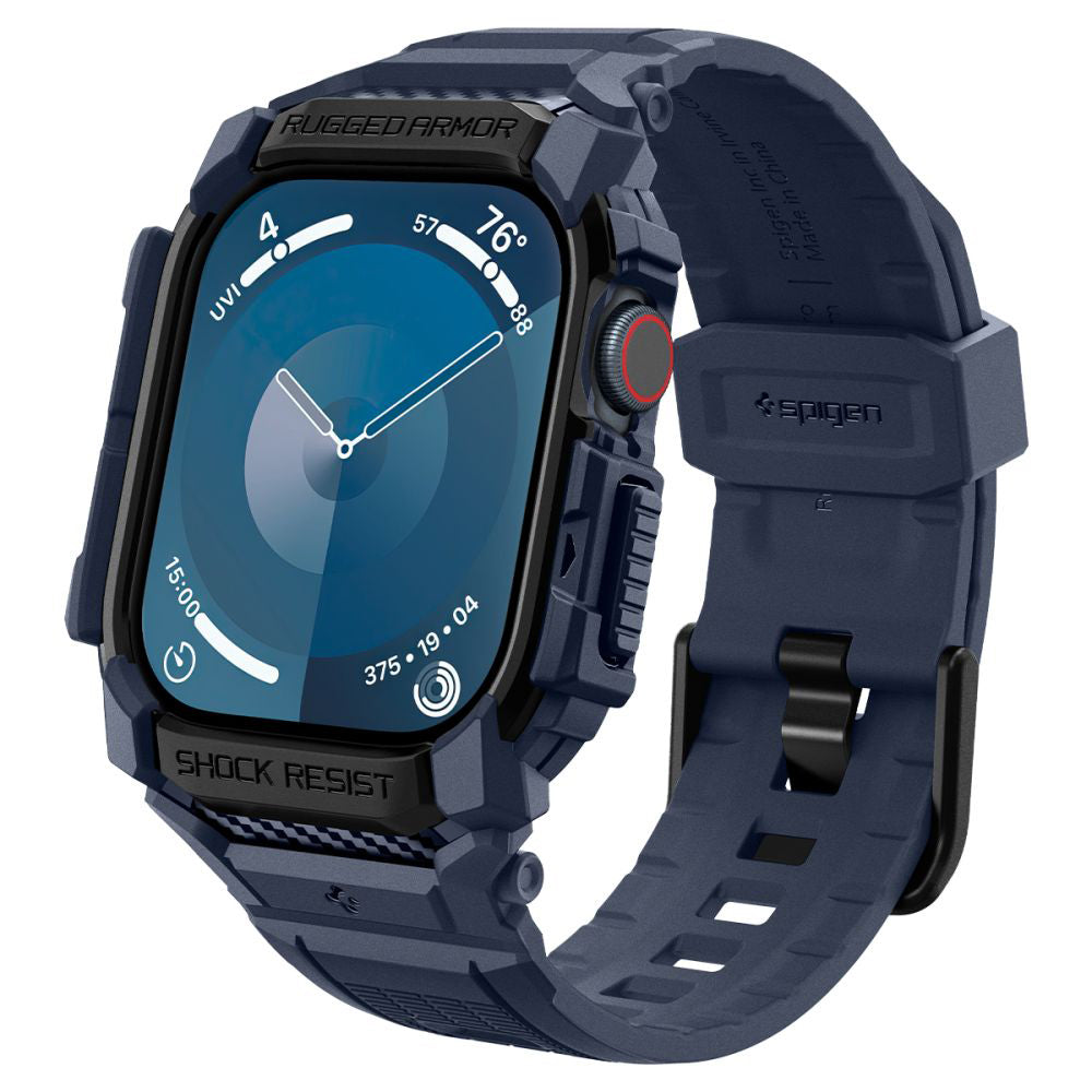 Pouzdro Spigen Rugged Armor Pro pro Apple Watch Series 10 / 11 46mm, Námořnická modř