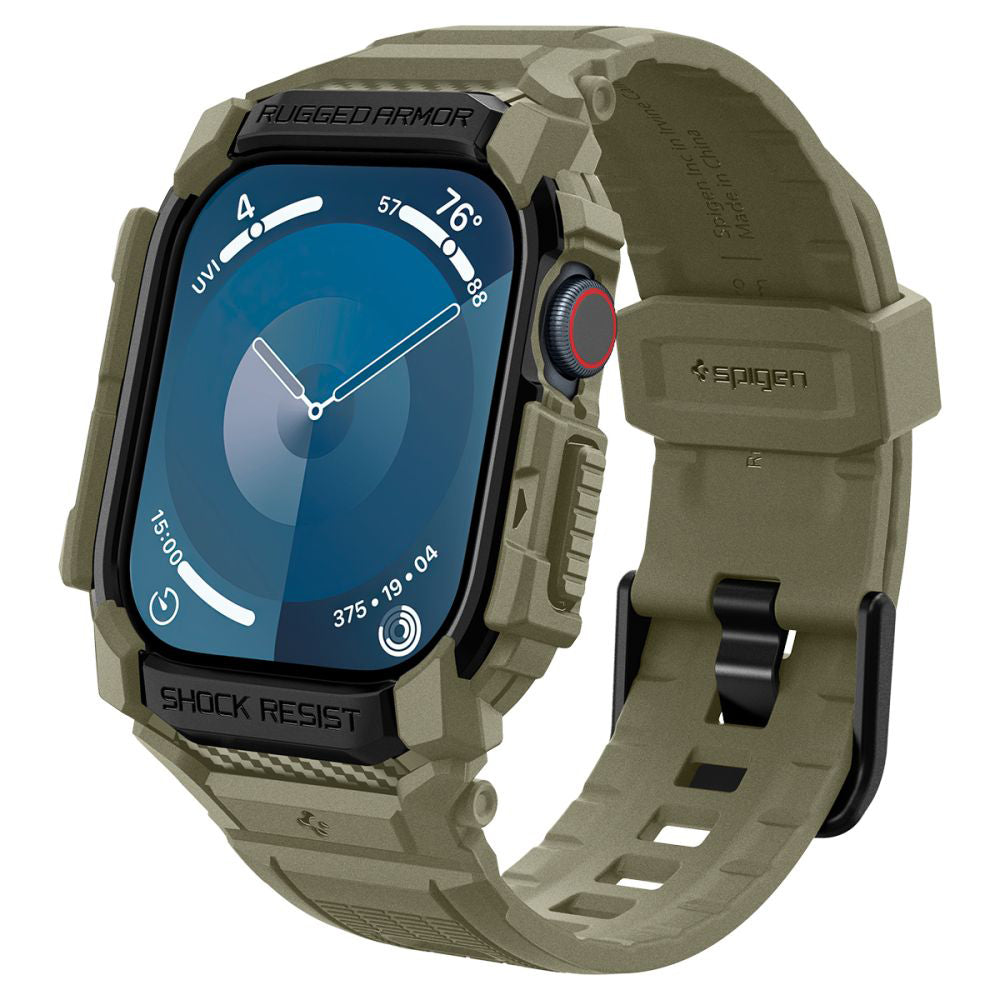 Pouzdro Spigen Rugged Armor Pro pro Apple Watch Series 10 46mm, Khaki ACS08608