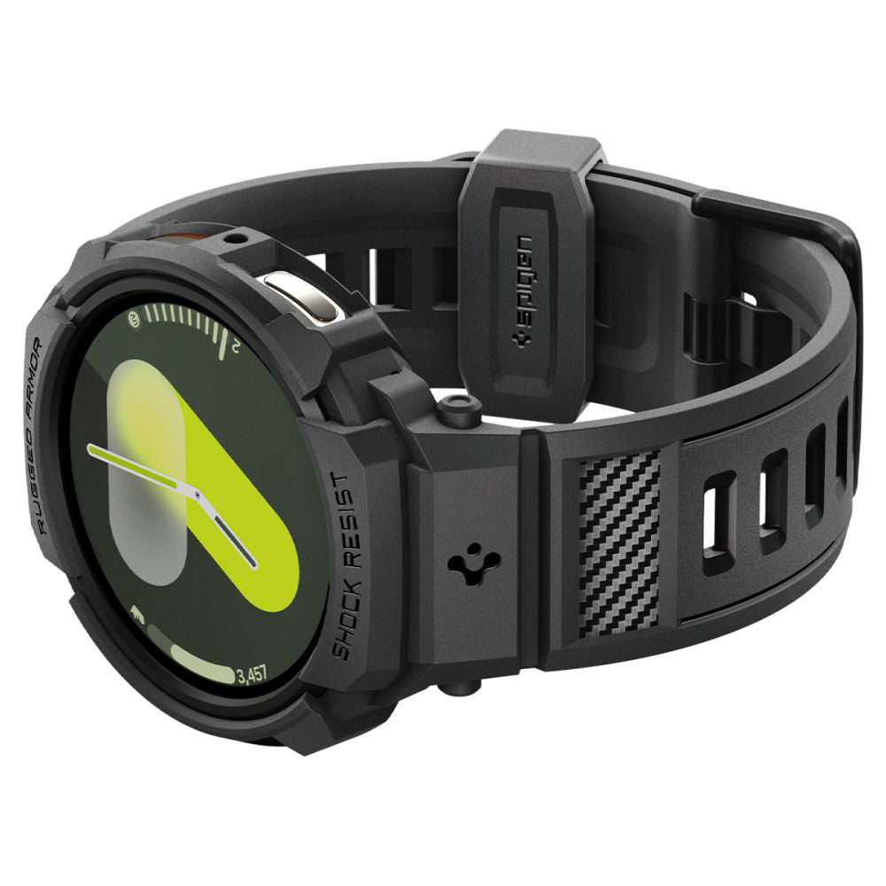 Pouzdro Spigen Rugged Armor Pro pro Samsung Galaxy Watch8 40mm, Matně černé ACS10005