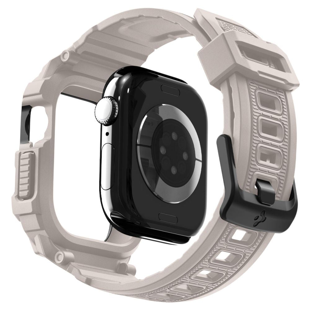 Pouzdro Spigen Rugged Armor Pro V2 pro Apple Watch Series 10 / 11 42mm, Béžová