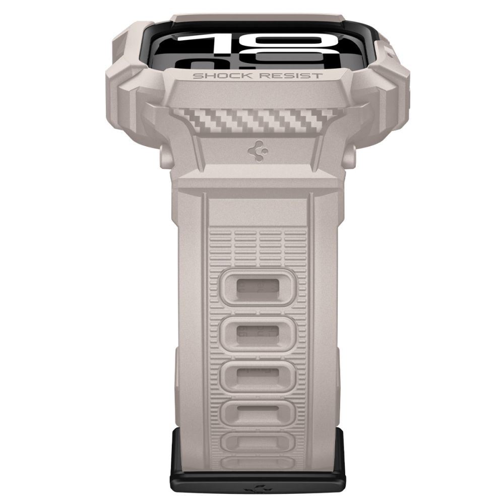 Pouzdro Spigen Rugged Armor Pro V2 pro Apple Watch Series 10 / 11 42mm, Béžová