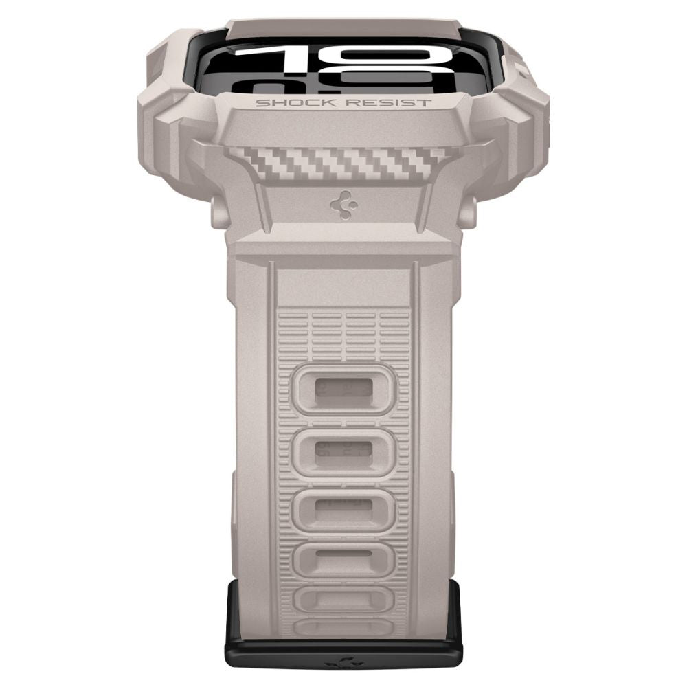 Pouzdro Spigen Rugged Armor Pro V2 pro Apple Watch Series 10 / 11 46mm, Béžová ACS10506