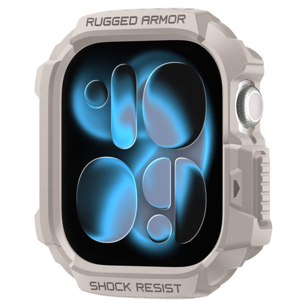 Pouzdro Spigen Rugged Armor V2 pro Apple Watch Series 10 / 11 42mm, Béžová ACS10493