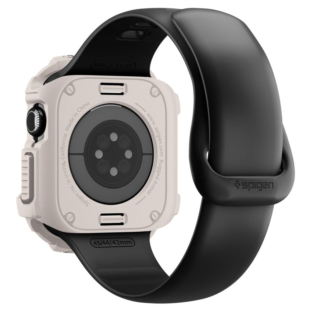 Pouzdro Spigen Rugged Armor V2 pro Apple Watch Series 10 / 11 42mm, Béžová ACS10493