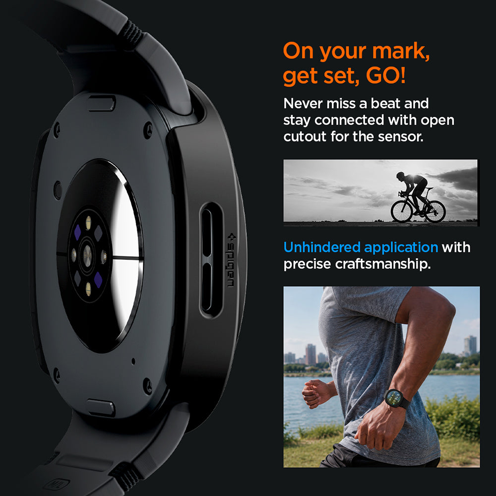 Pouzdro Spigen Thin Fit 360 pro Samsung Galaxy Watch9 / Watch8 44mm, černé ACS11601