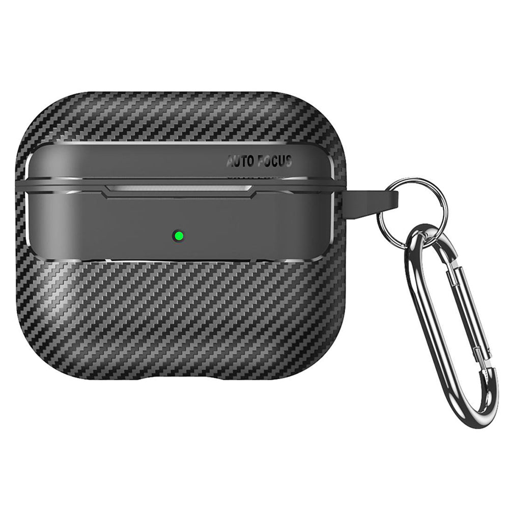 Pouzdro Techsuit CarbonFiber pro Apple AirPods 3, černé