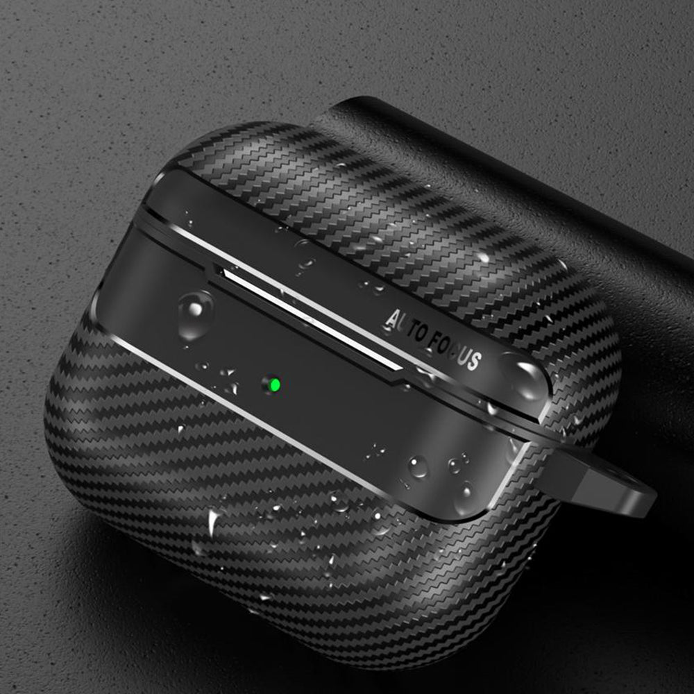 Pouzdro Techsuit CarbonFiber pro Apple AirPods 3, černé