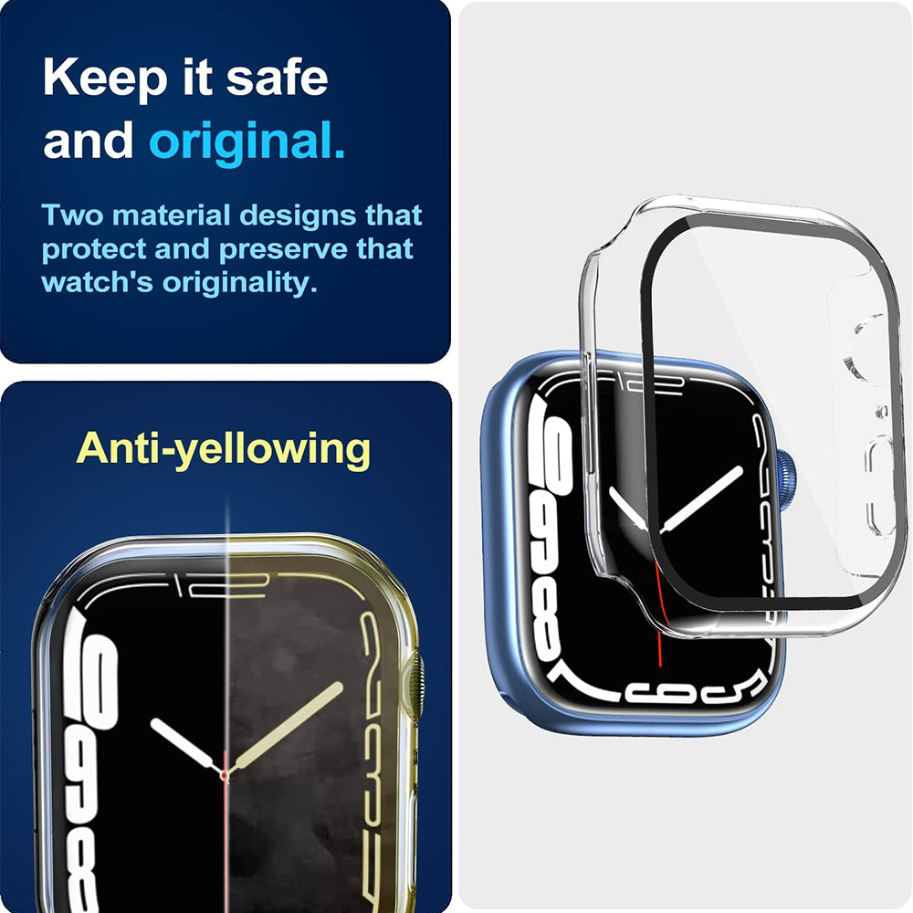 Pouzdro Techsuit Defense360 Pro pro Apple Watch 7 41mm Series, průhledné