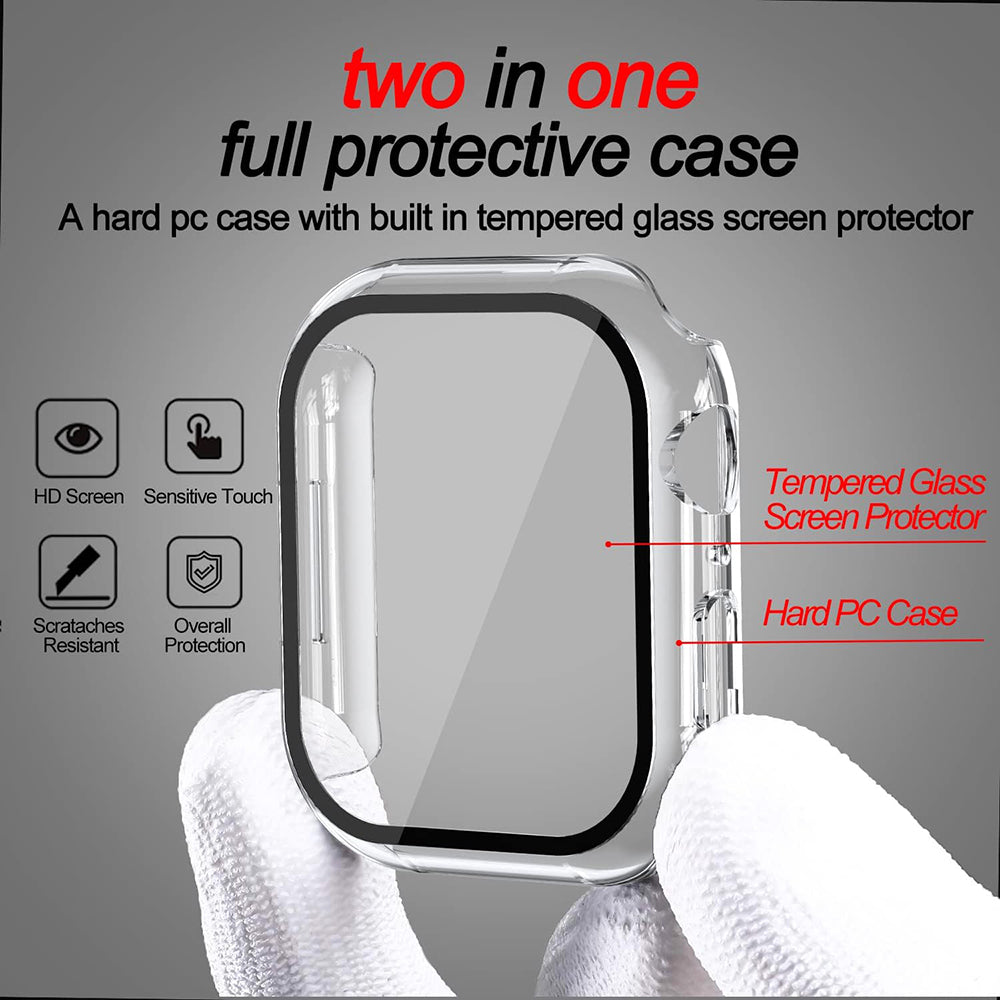 Pouzdro Techsuit Defense360 Pro pro Apple Watch 7 41mm Series, průhledné