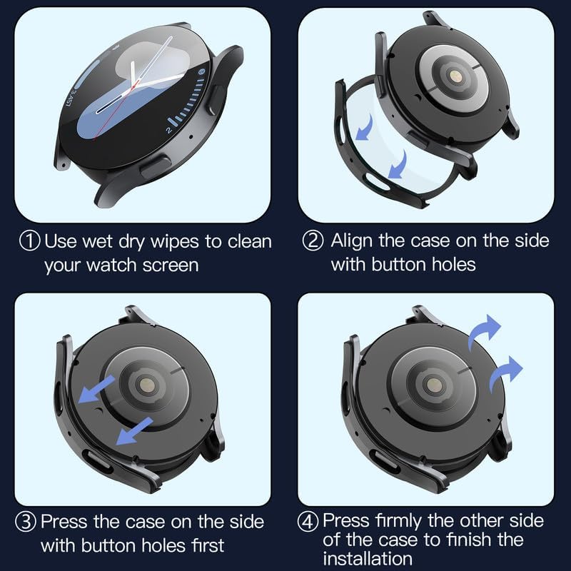 Pouzdro Techsuit Defense360 Pro pro Samsung Galaxy Watch7 44mm, černé