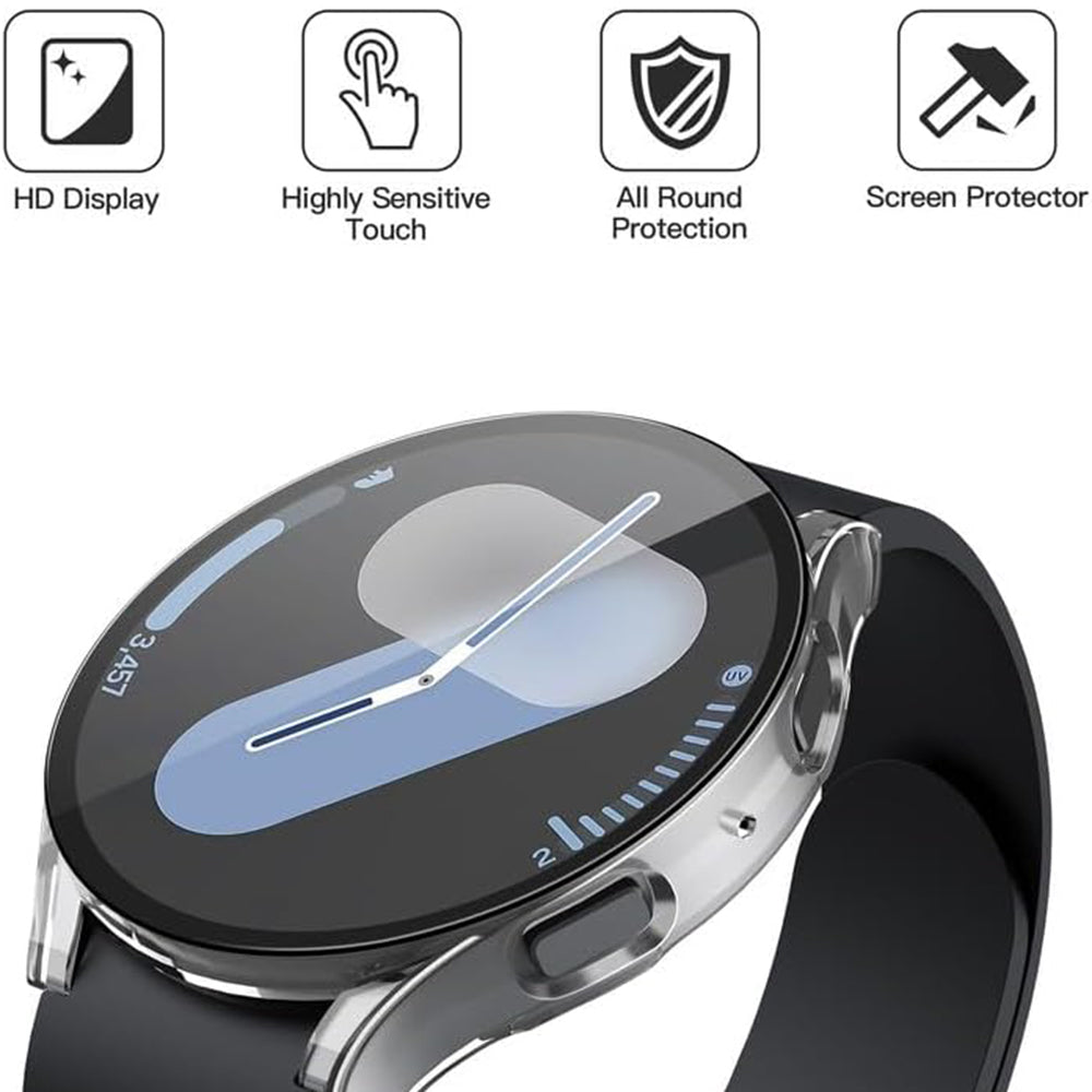 Pouzdro Techsuit Defense360 Pro pro Samsung Galaxy Watch7 44mm, průhledné