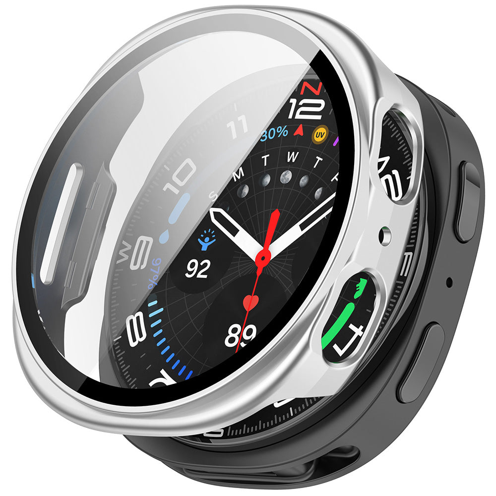 Pouzdro Techsuit Defense360 Pro pro Samsung Galaxy Watch9 / Watch8 44mm, Stříbrné