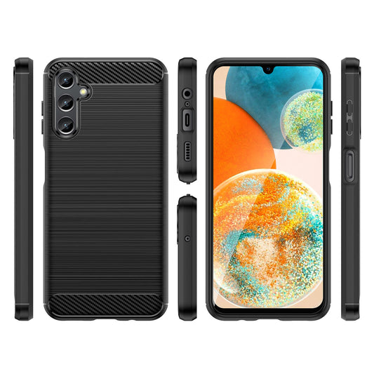 Pouzdro pro Samsung Galaxy A14 A145 / A14 5G A146, OEM, Carbon, Černé
