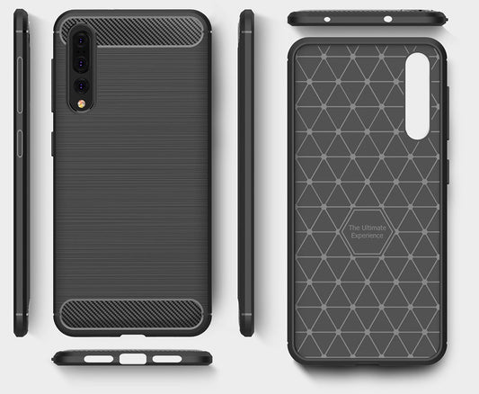 Pouzdro pro Huawei P20 Pro, OEM, Carbon, Černé
