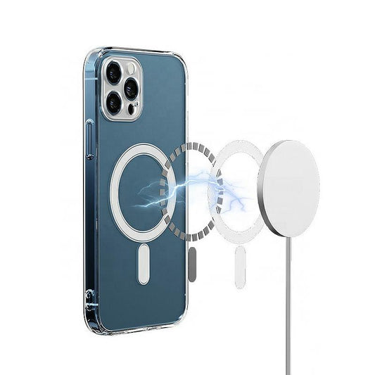 Pouzdro MagSafe pro Apple iPhone 13, OEM, nárazuvzdorné, průhledné