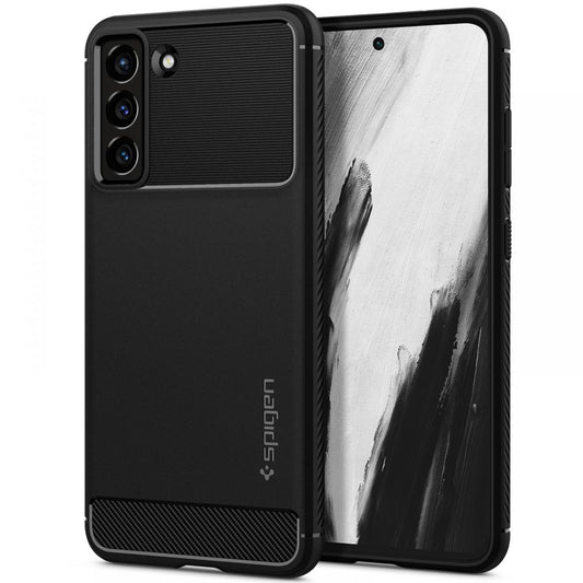 Pouzdro pro Samsung Galaxy S21 FE 5G G990, Spigen, Rugged Armour, černé ACS03049