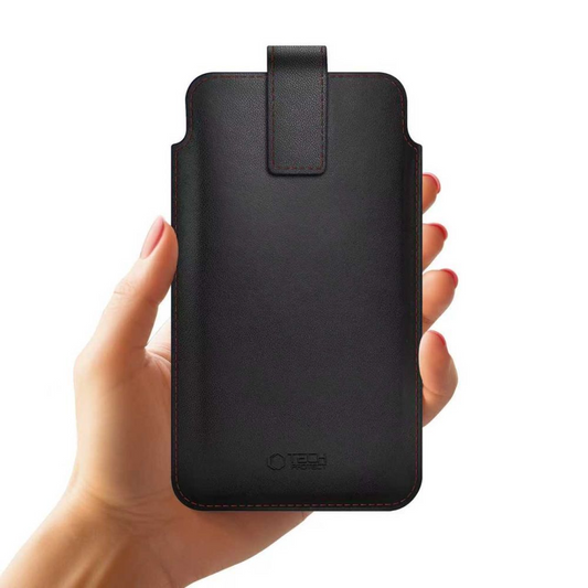 Univerzální pouzdro na telefon, Tech-Protect, SM65, Černá Červená