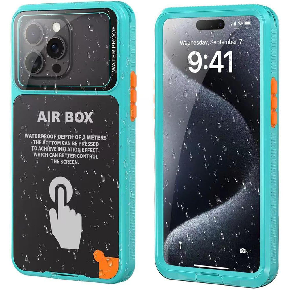 Univerzální vodotěsné pouzdro na telefon max. 6,1 palce, ShellBox, AirBox, modré
