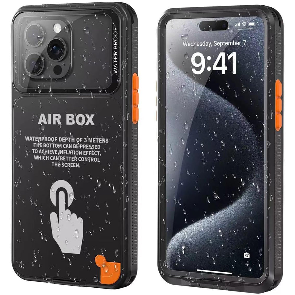 Univerzální vodotěsné pouzdro na telefon max. 6,1 palce, ShellBox, AirBox, černé