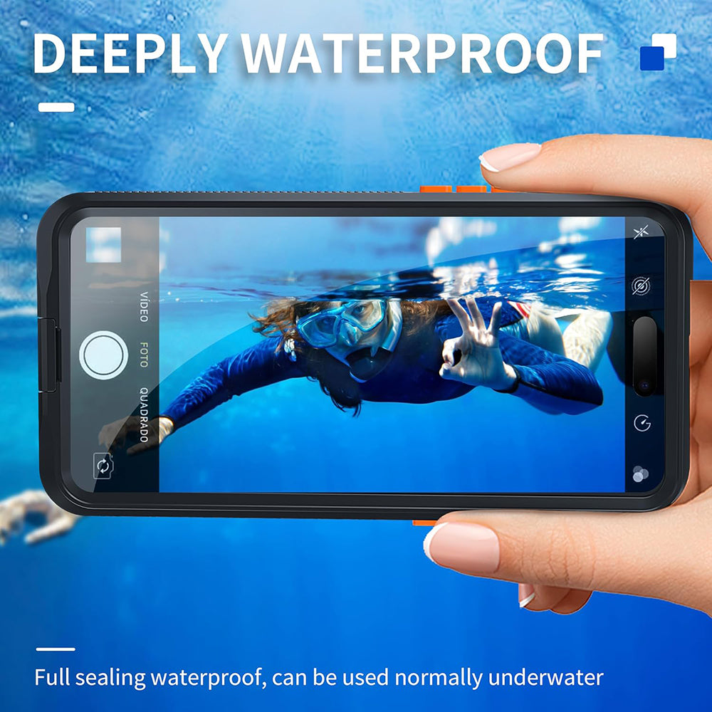 Univerzální vodotěsné pouzdro na telefon max. 6,1 palce, ShellBox, AirBox, černé