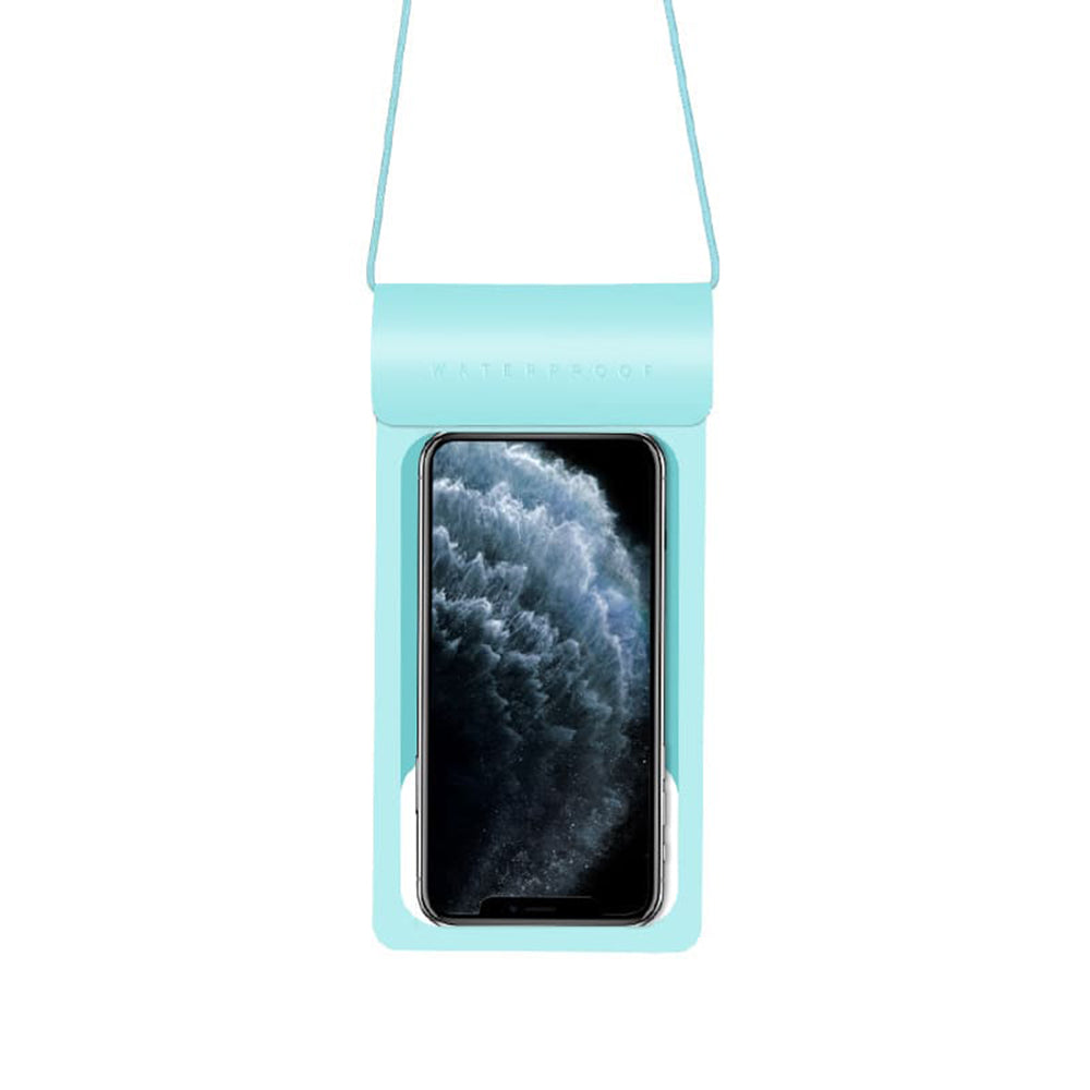 Univerzální vodotěsné pouzdro na telefon max. 6,8 palce, Techsuit, TWC1, tyrkysové