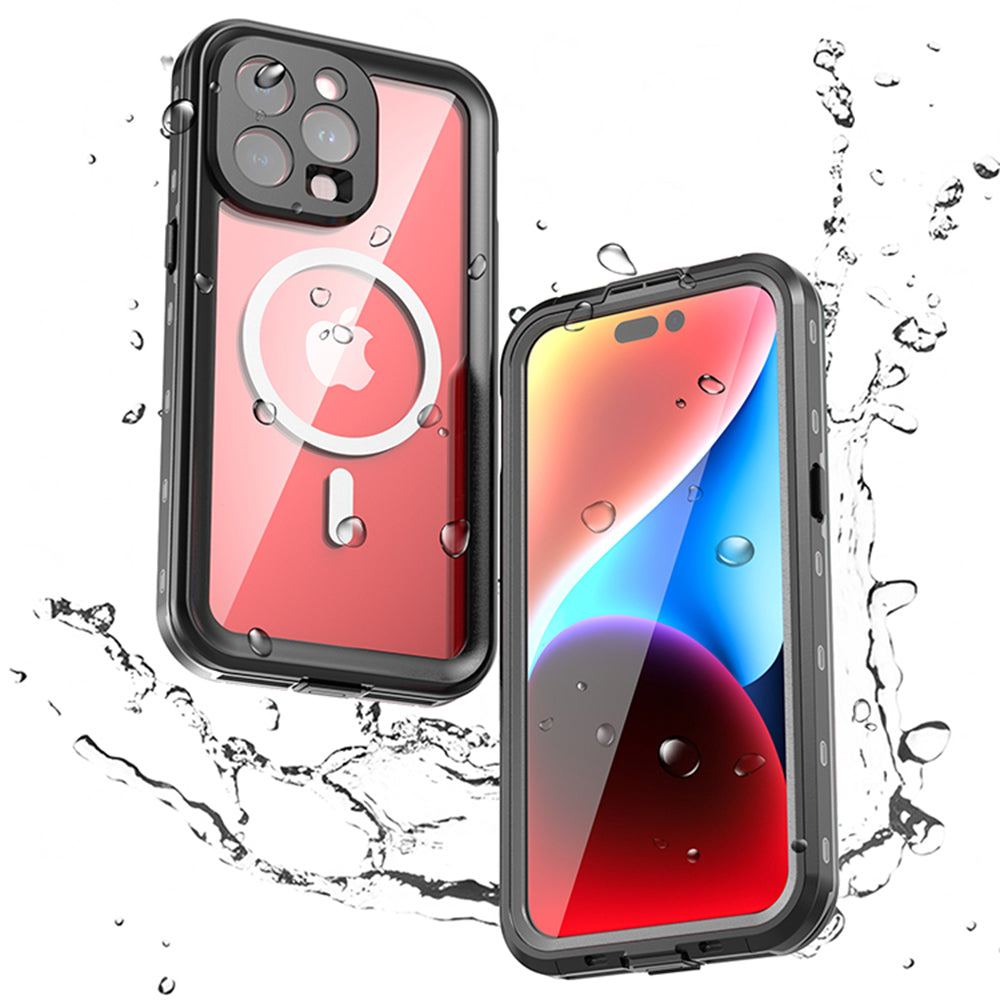 Vodotěsné pouzdro MagSafe pro Apple iPhone 15 Pro Max, ShellBox, černé