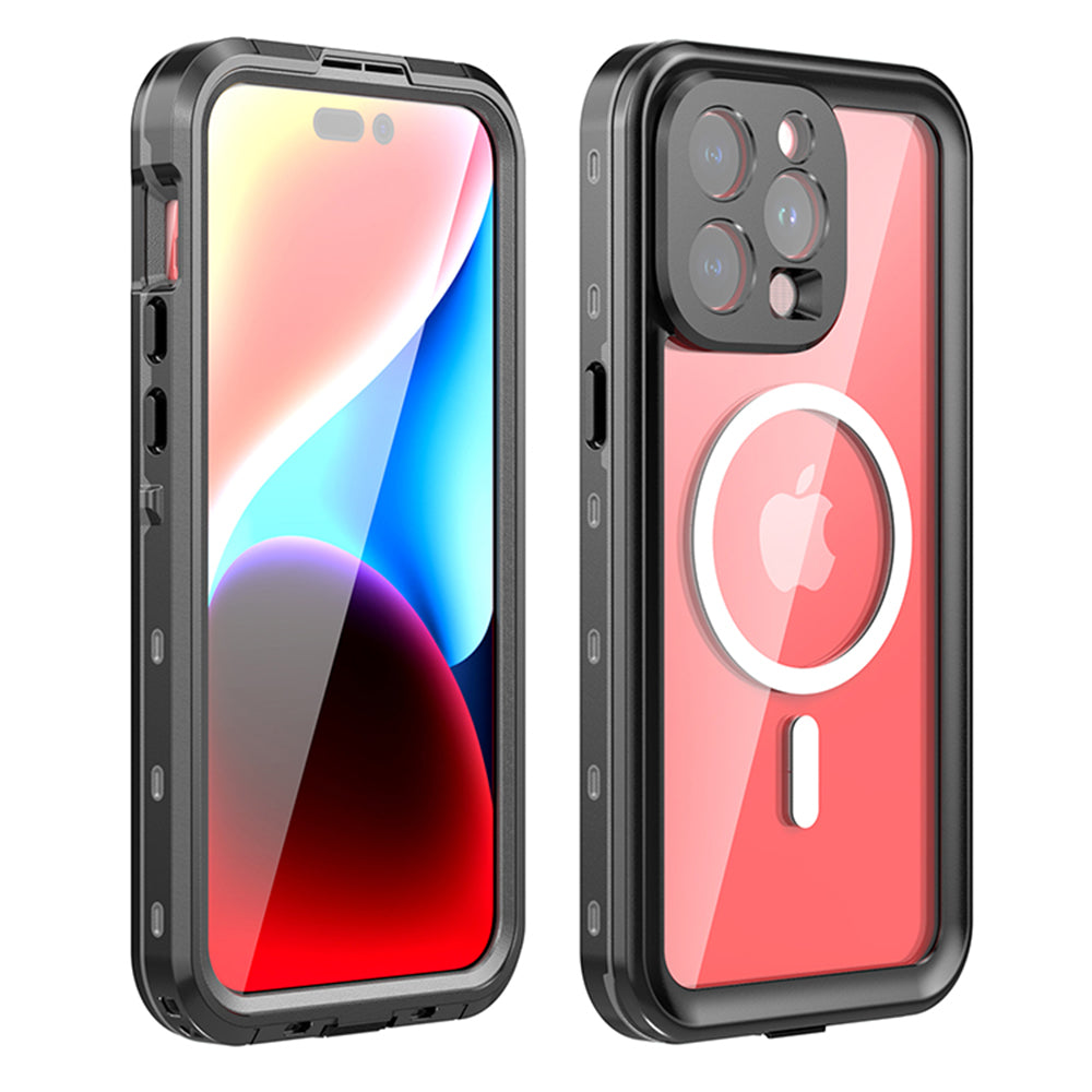 Vodotěsné pouzdro MagSafe pro Apple iPhone 15 Pro Max, ShellBox, černé