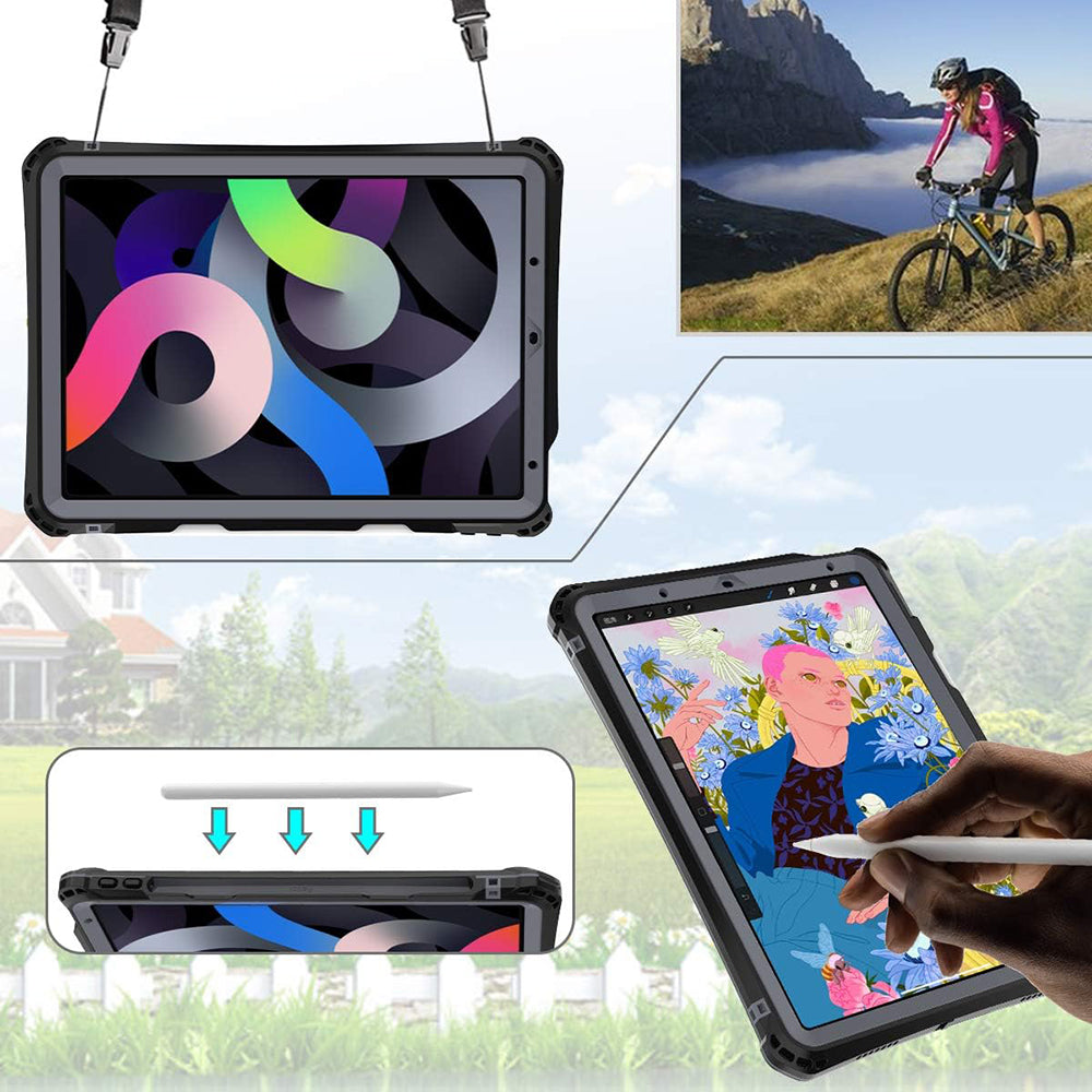 Vodotěsné pouzdro pro Apple iPad Air (2022) / Air (2020), ShellBox, černé