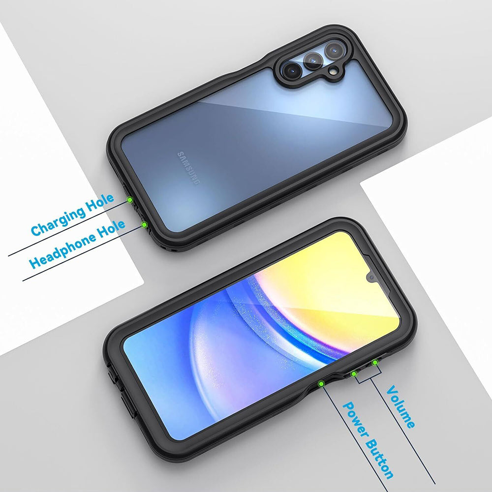 Vodotěsné pouzdro pro Samsung Galaxy A15 5G A156 / A15 A155, ShellBox, černé