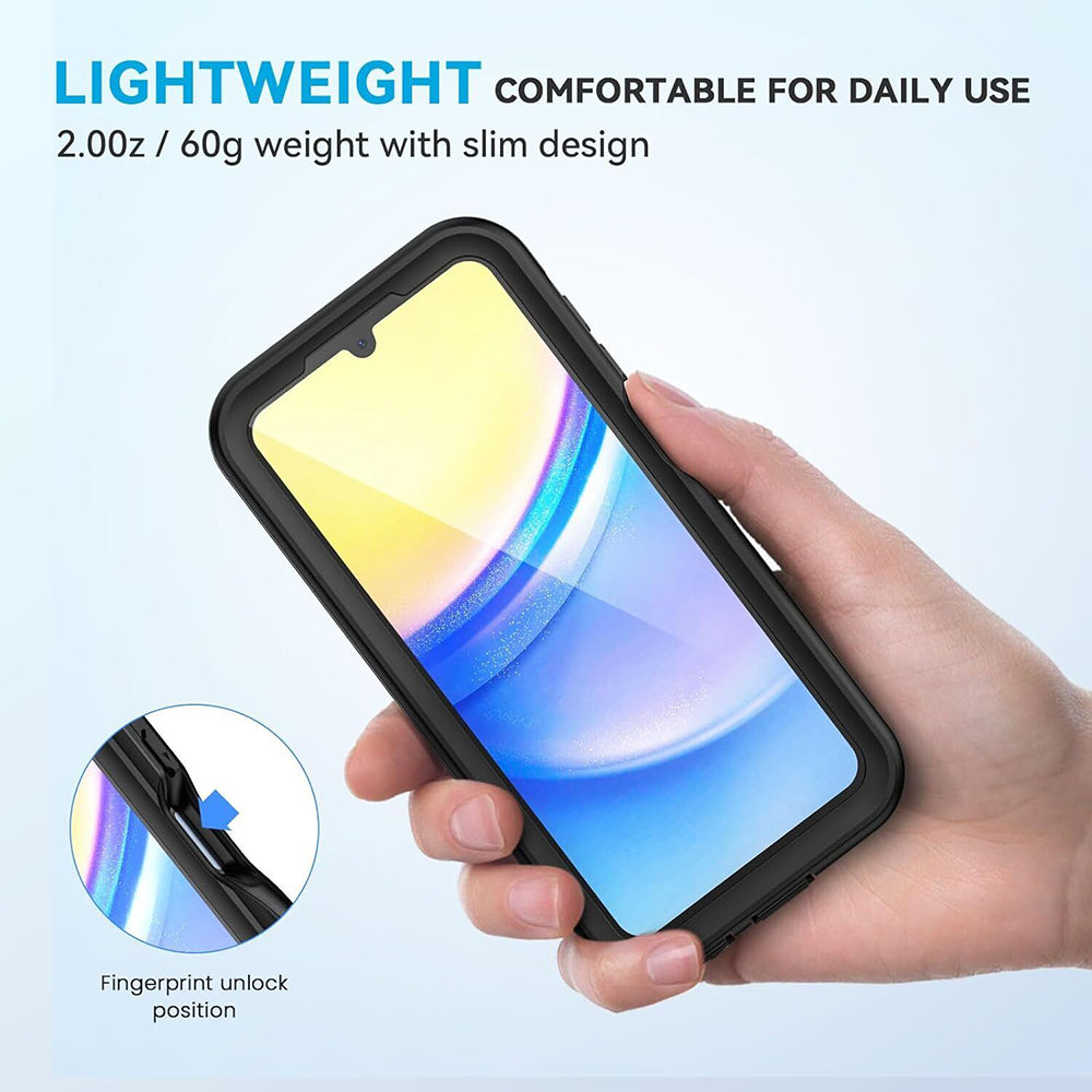 Vodotěsné pouzdro pro Samsung Galaxy A15 5G A156 / A15 A155, ShellBox, černé
