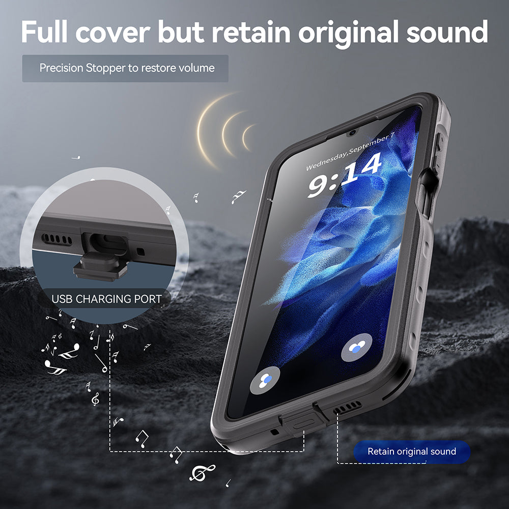 Vodotěsné pouzdro pro Samsung Galaxy A16 5G A166 / A16 4G A165, ShellBox, černé